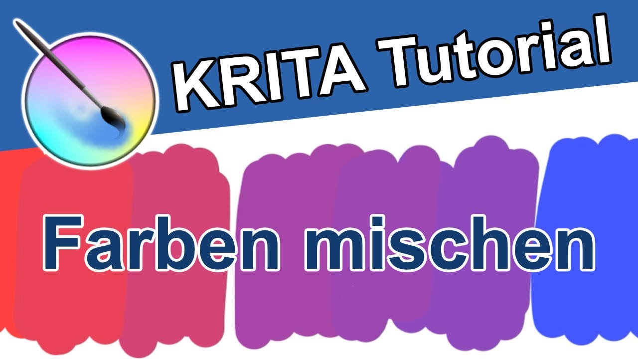 Farben in Krita mischen und verwischen - Krita Tutorial | Kostenlose Software für Zeichner