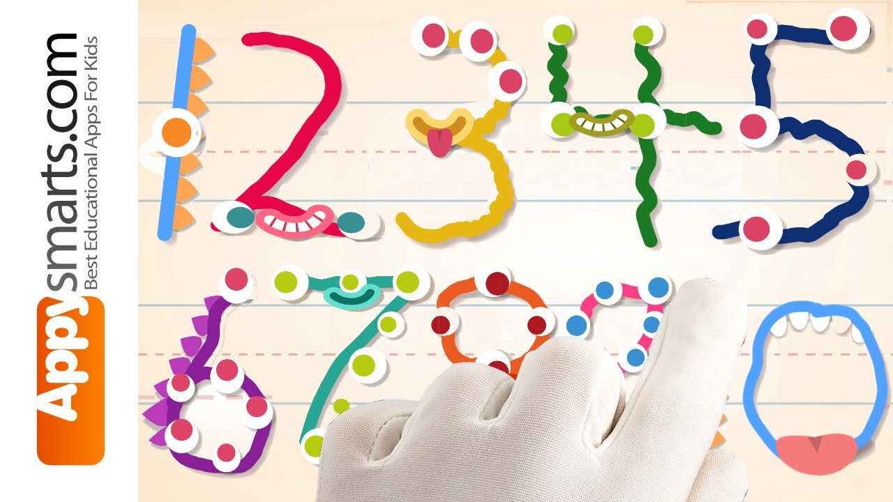 Endless Numbers! ✏️ Tracing Numbers 1-10 Tutorial for Kids!