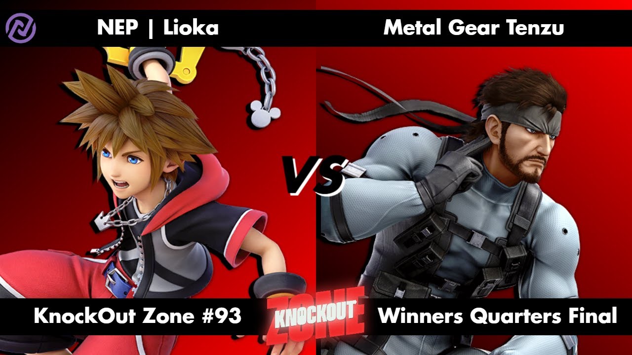 KnockOut Zone #93 - SSBU Winners Quarters Final - Lioka (Sora) vs Metal Gear Tenzu (Snake)