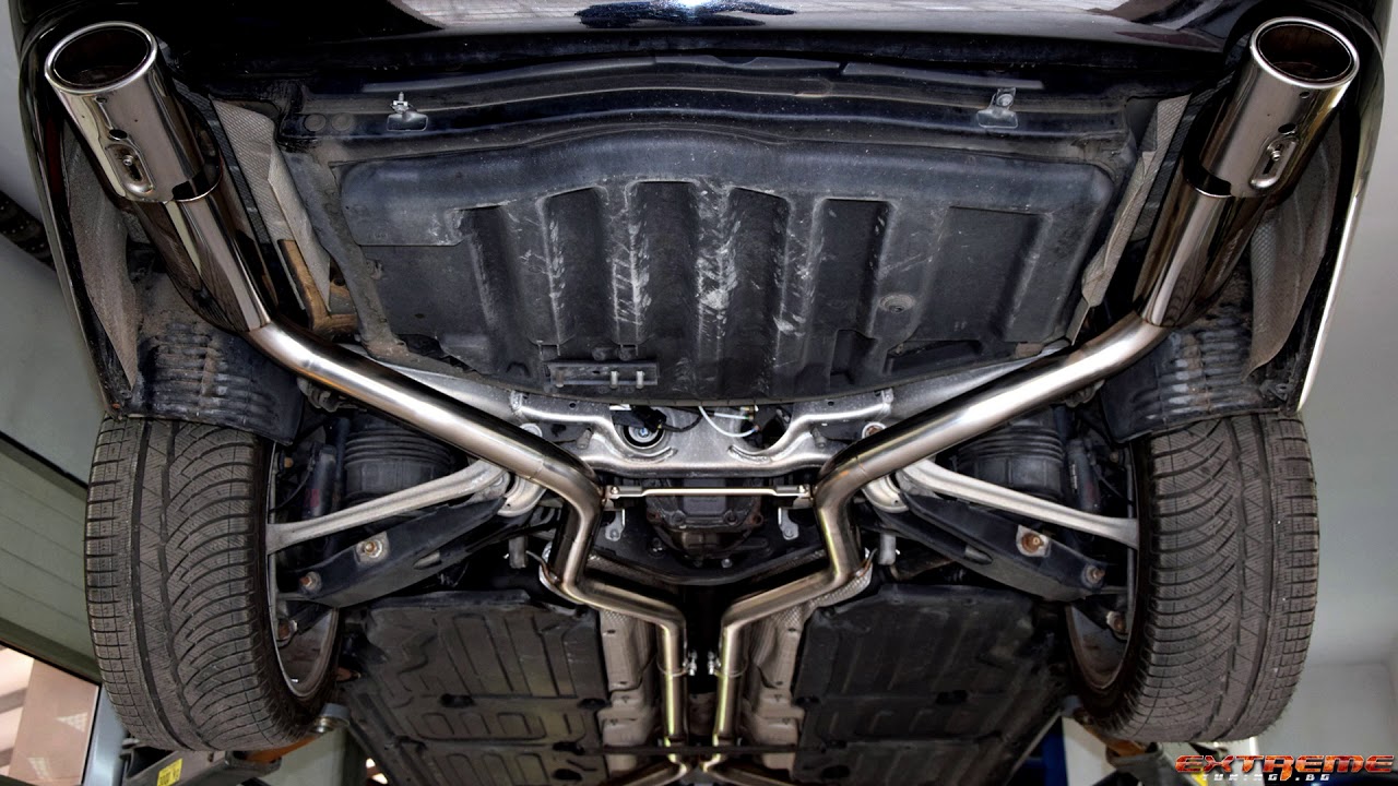 Custom Mercedes-Benz E500 catback with brutal sound