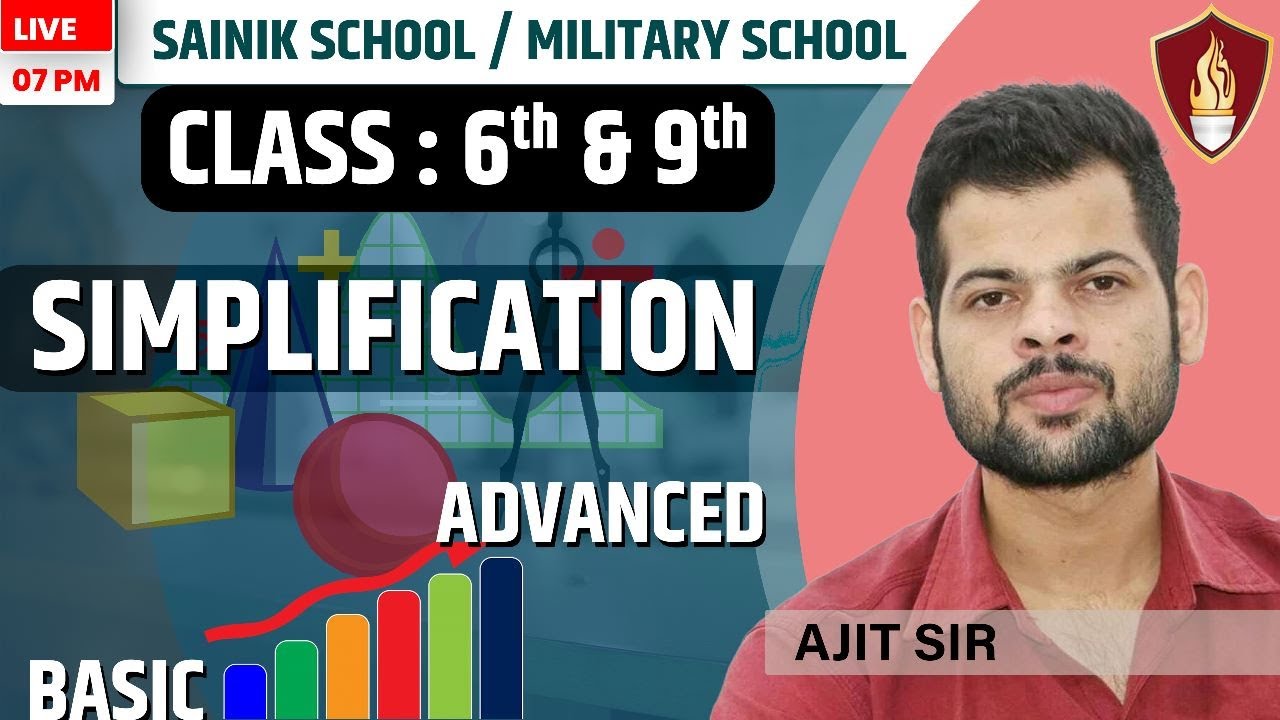 Simplification for Sainik School | Sainik school online coaching | Sainik school online classes