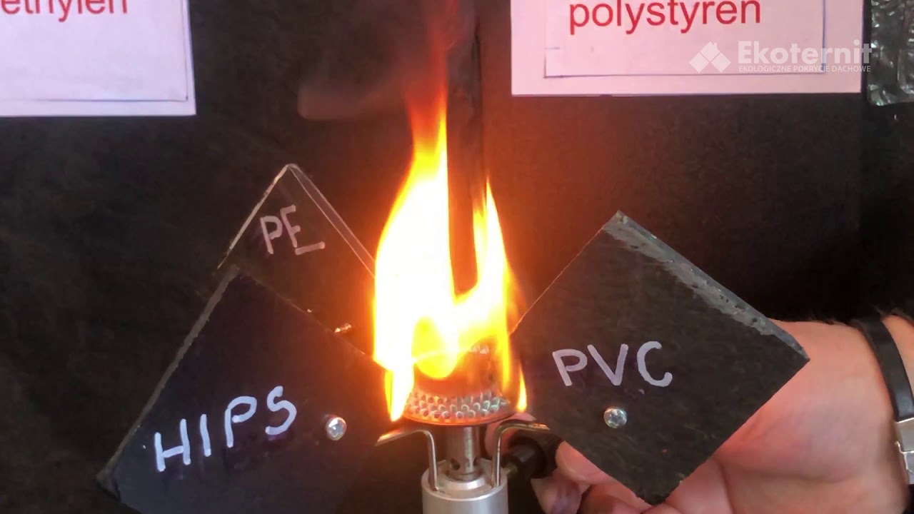 Ekoternit PL - Porównanie palności pokryć dachowych z tworzywa sztucznego