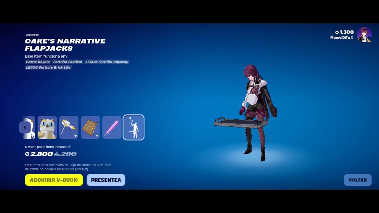 NOVO MASCOTE E SKINS HORA DE AVENTURA - LOJA FORTNITE 27/02/26 - LOJA FORTNITE DE HOJE