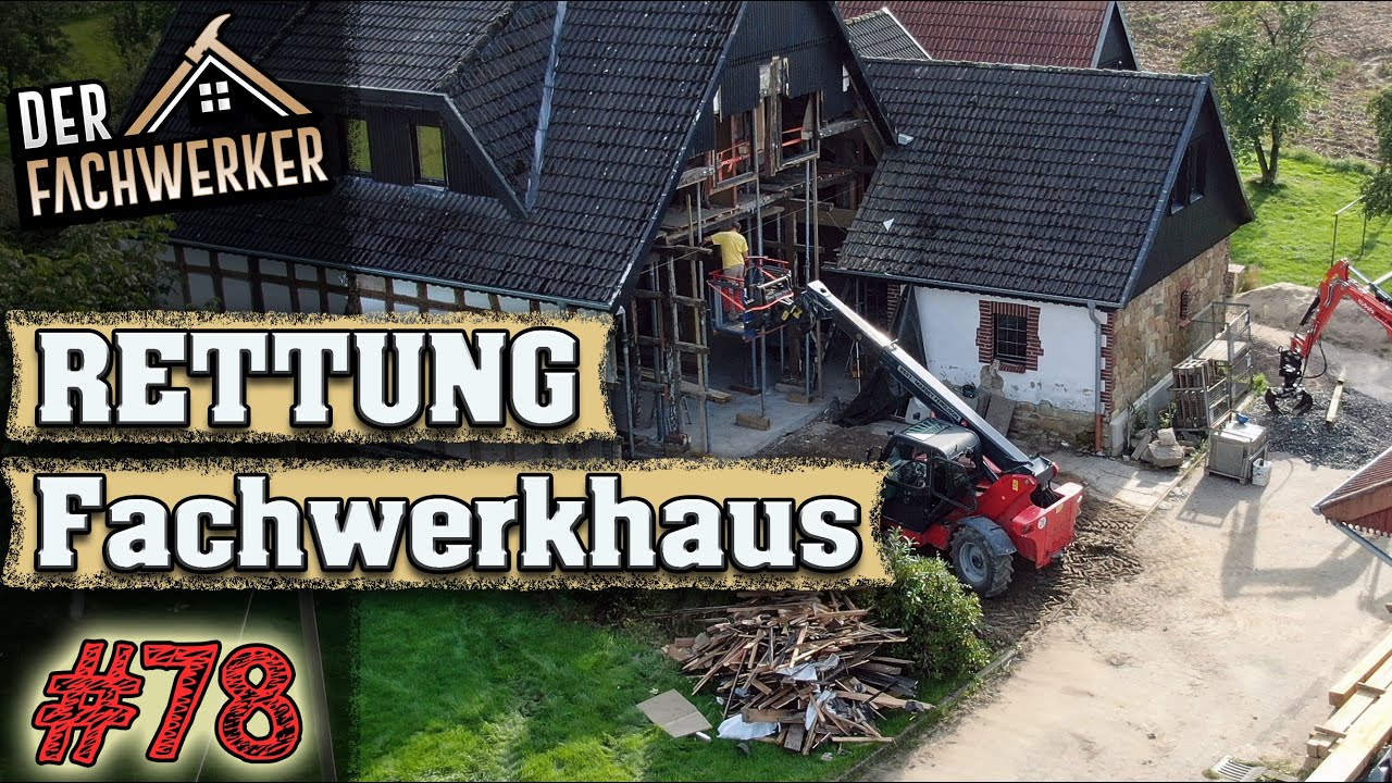 Fachwerkhaus VLog #78 - Abriss der alten Giebelwand! Das Rähm muss raus!