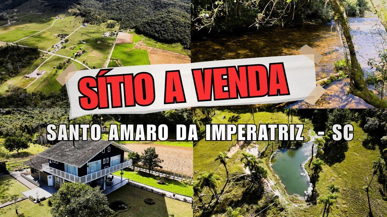[VENDIDO] SÍTIO EXTRAORDINÁRIO EM SANTO AMARO DA IMPERATRIZ - SC | PORTEIRA FECHADA | VARIOS ANIMAIS