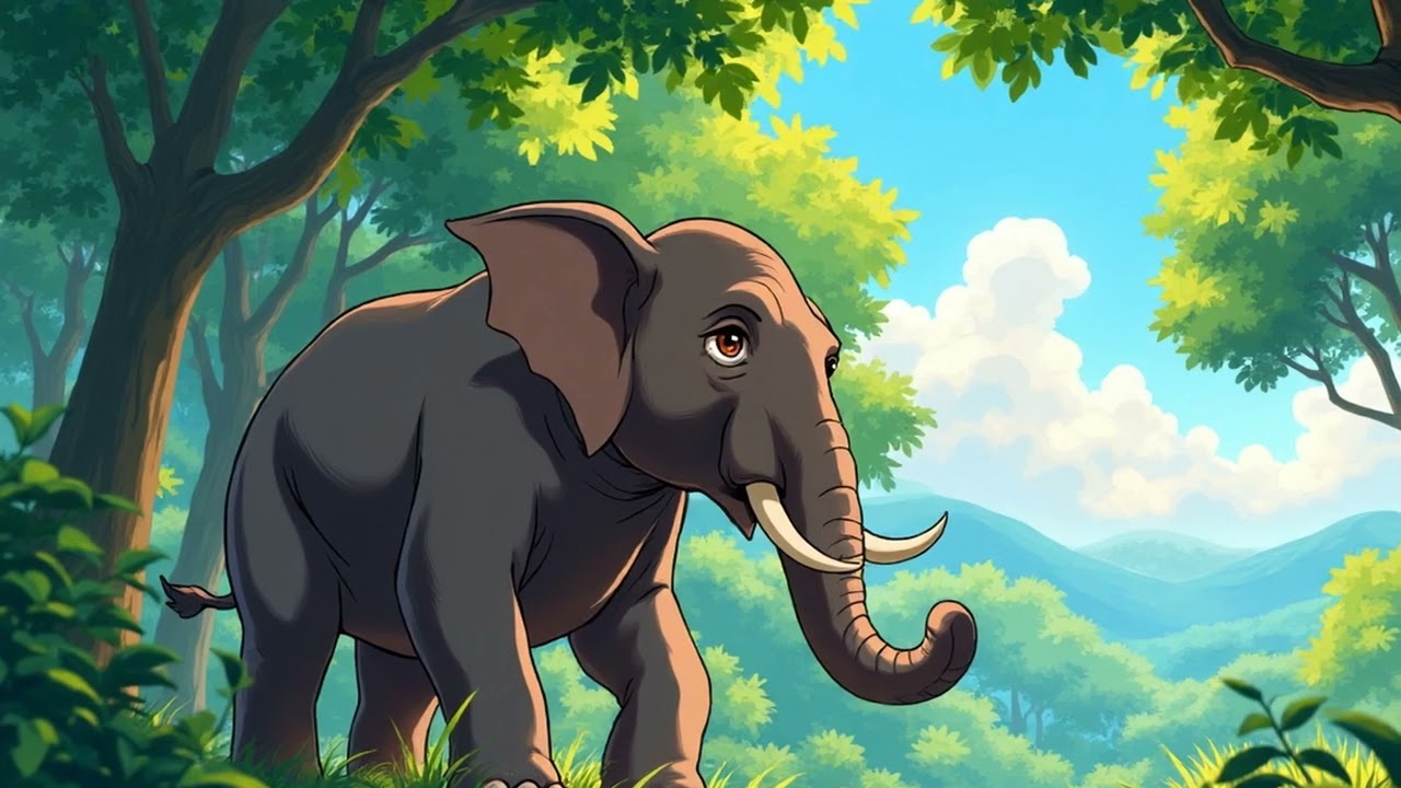 हाथी और हिरण की सच्ची दोस्ती! 🐘🦌
