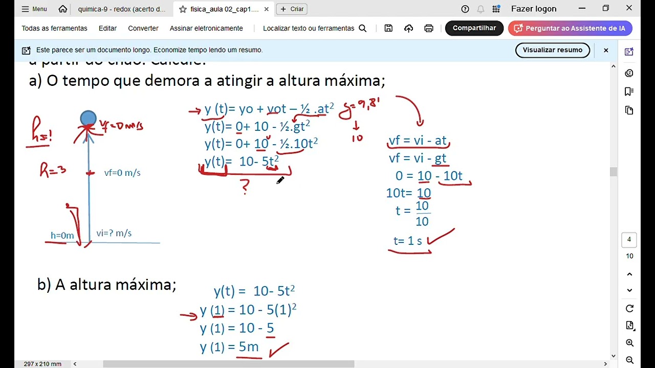 fisica cap1  movimento vertical 1 9c