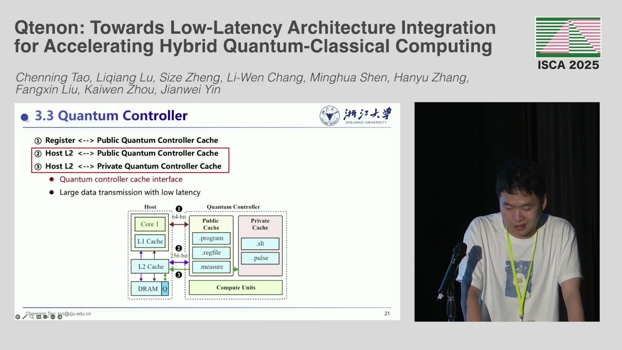 ISCA'25 - Session 3A - Qtenon: Towards Low-Latency Architecture Integration for Accelerating Hybrid