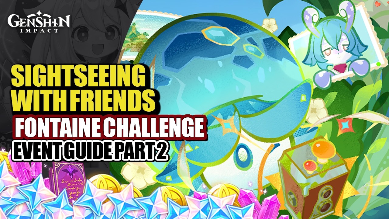 Sightseeing With Friends Event Guide Part 2 | Painting & Photo Challenge | Genshin Impact Luna V