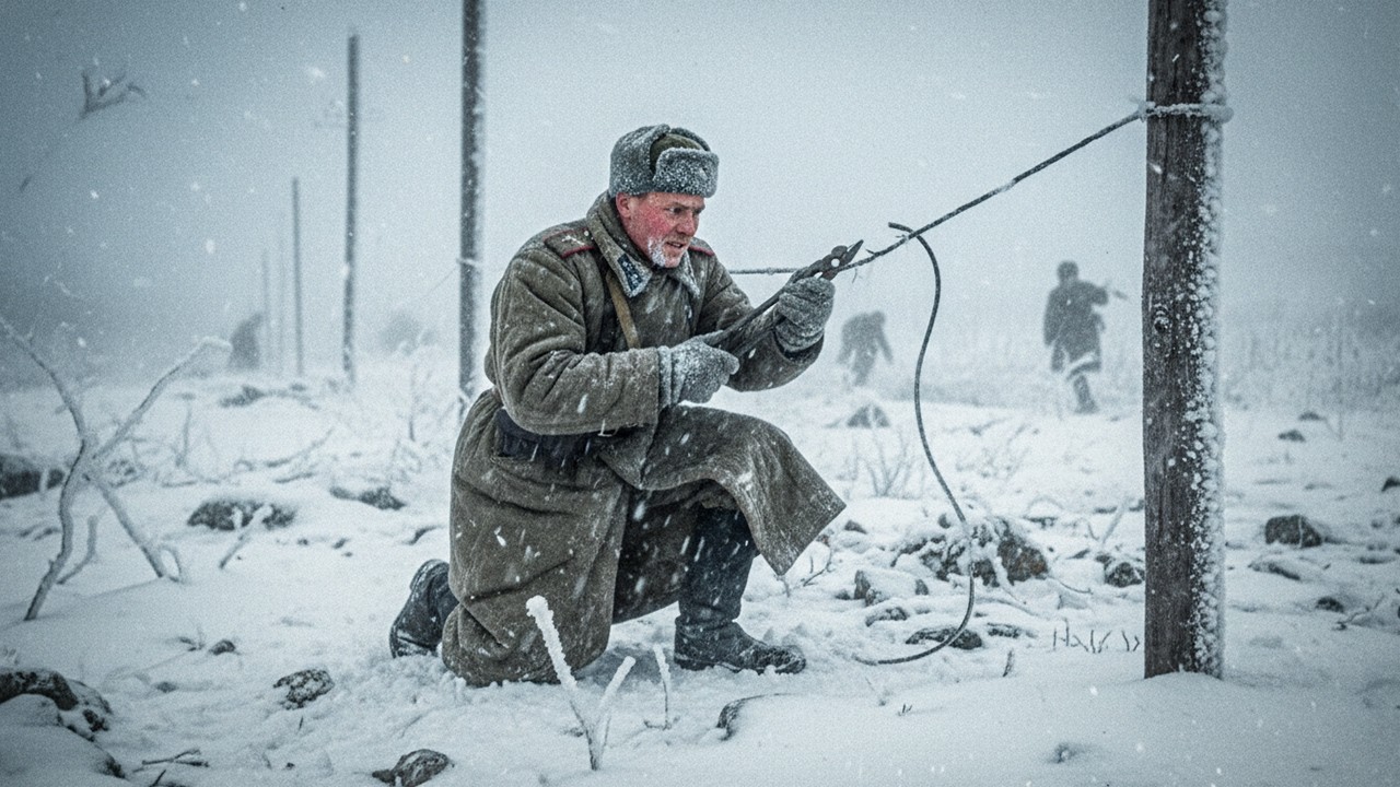 Wehrmacht věřil, že telefonní linky udrží obranu, než mráz a sovětští zvědi uvrhli frontu v chaos!