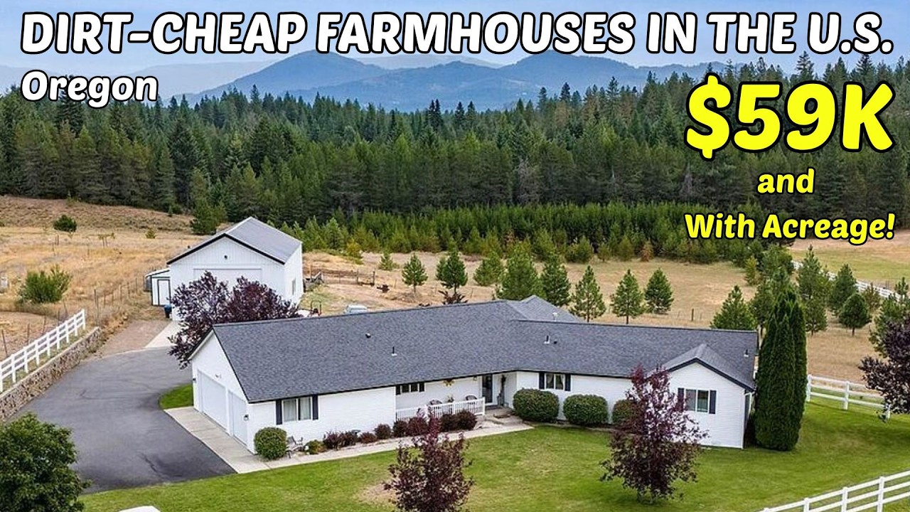 10 Dirt-Cheap Oregon Farmhouses with Land 🏡 Hidden Gems for Sale Right Now!