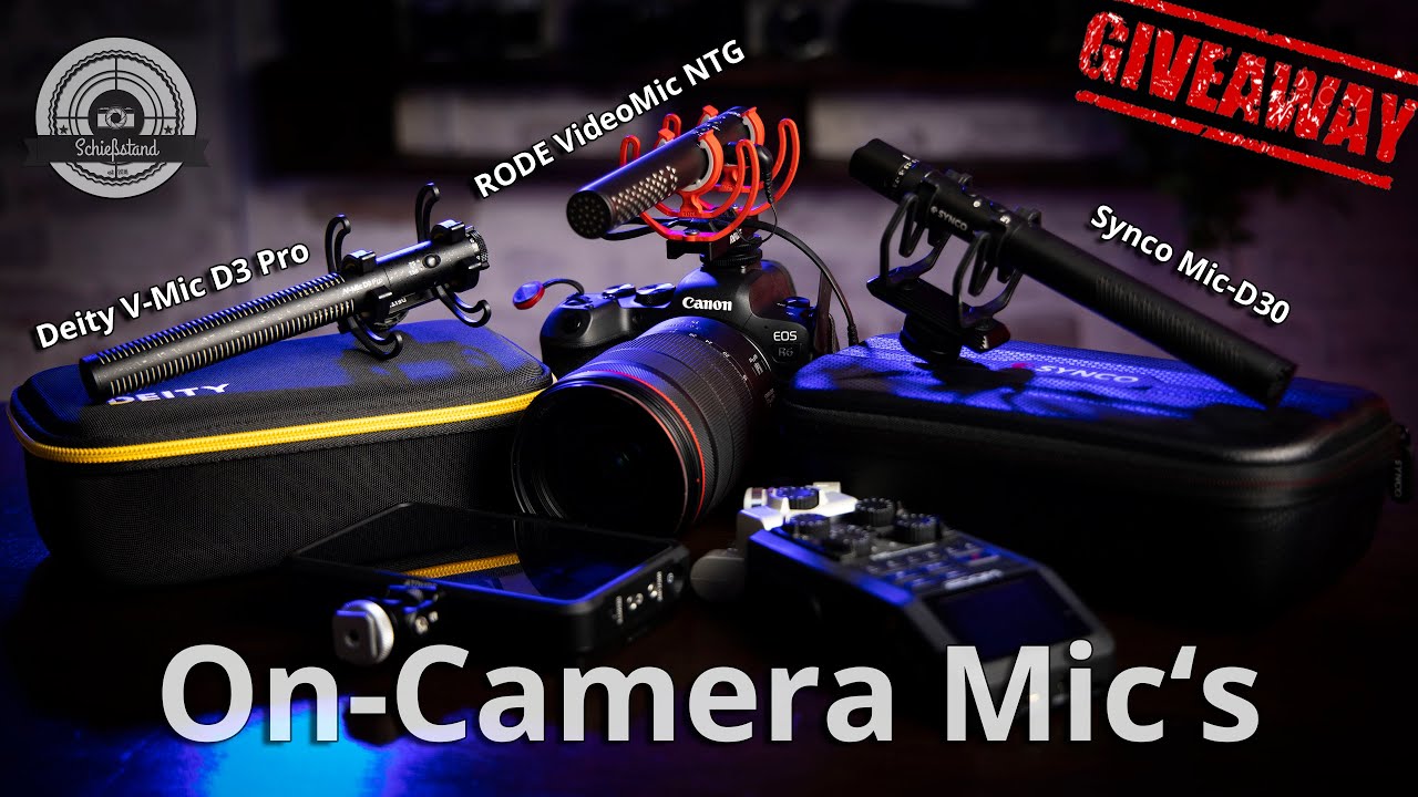 On-Camera Mikrofone im Vergleich! RODE VideoMic NTG vs. Deity V-Mic D3 Pro vs. Sycno Mic-D30