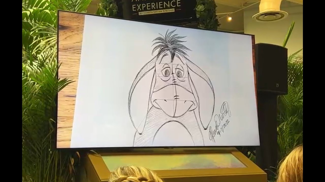 Live Video - Learn how to draw a Eeyore at Disney's Animal Kingdom