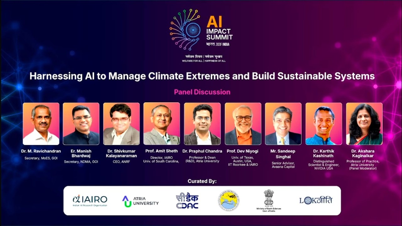 LIVE | Harnessing AI to Manage Climate Extremes and Build Sustainable Systems