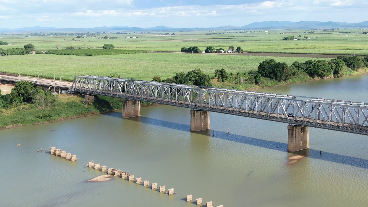 Burdekin River Bridge (Queensland, Australia) Drone Video