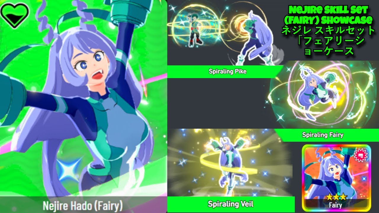 SUPPORT NEJIRE Quirk Skill Set “Fairy” Showcase MHUR S15 ｜サポートネジレ：クワークスキルセット フェアリー