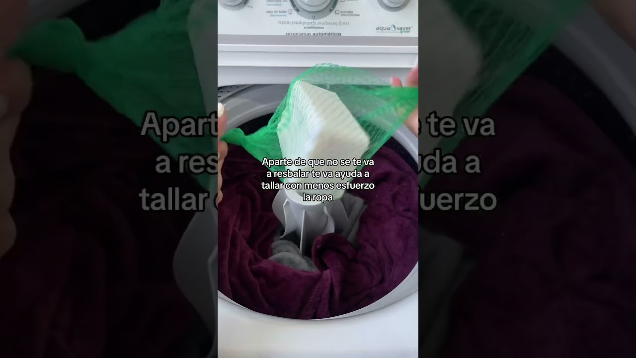 Hack para que no se resbale el jabón zote y para tallar con facilidad la ropa 