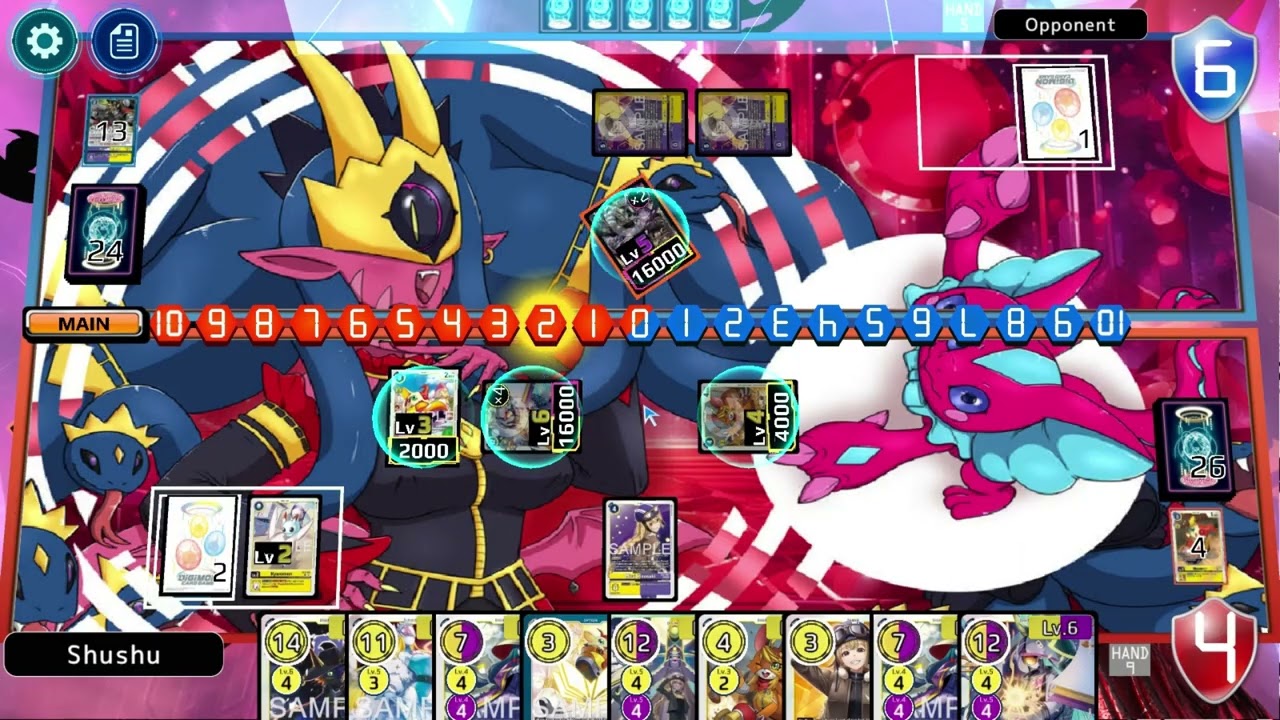 Kaguya Puppets vs Lucemon