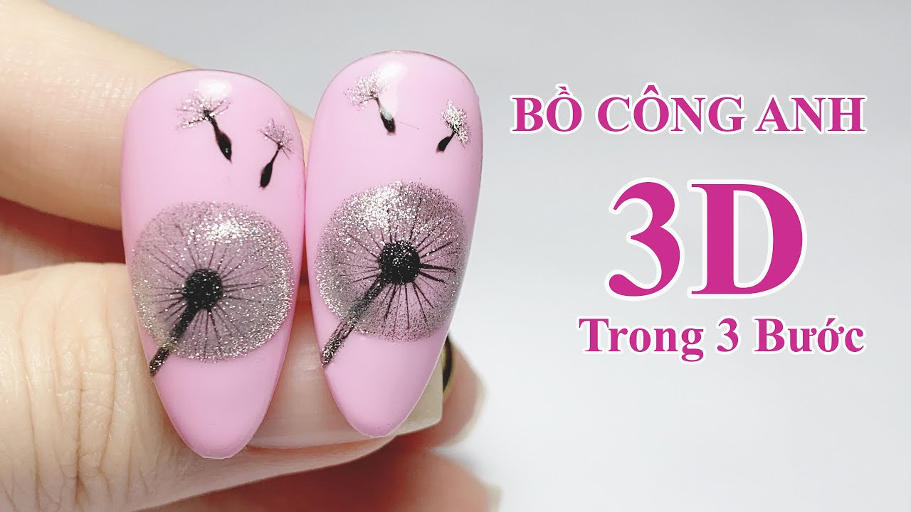 3 BƯỚC có ngay hoa BỒ CÔNG ANH 3D trên móng