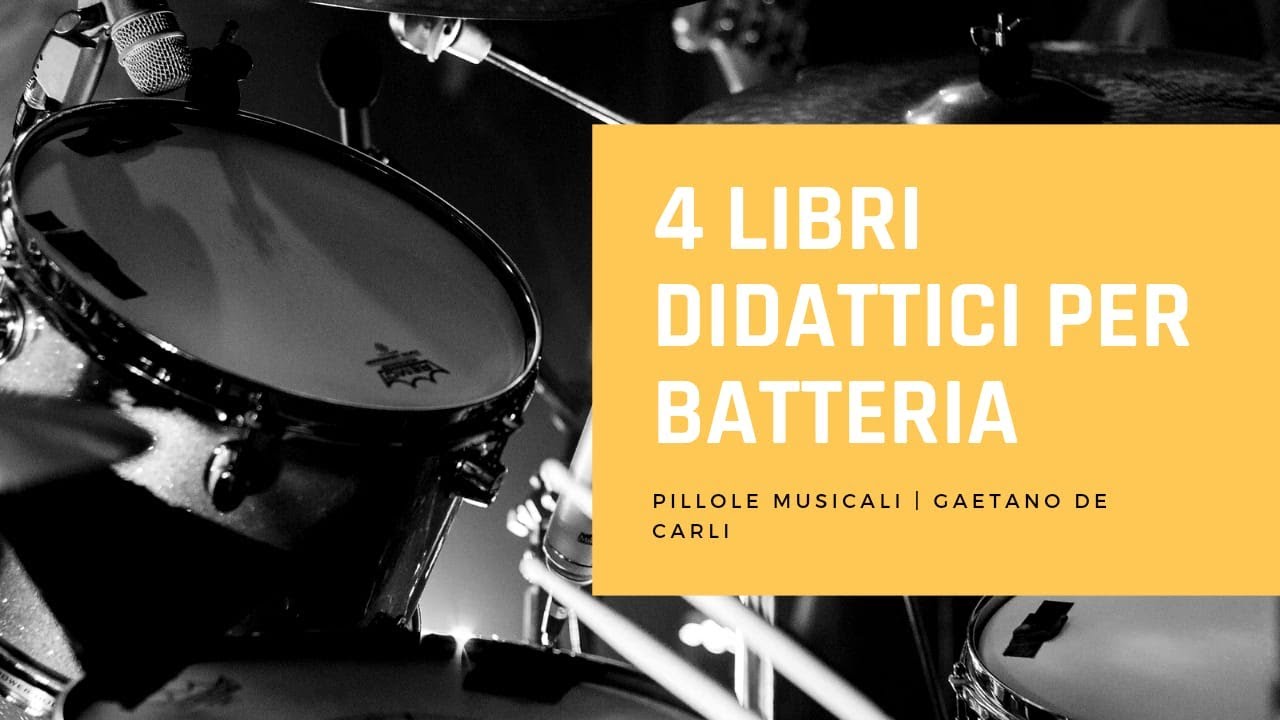 4 LIBRI DIDATTICI PER BATTERIA | Pillole musicali | Music All Scuola di musica Roma