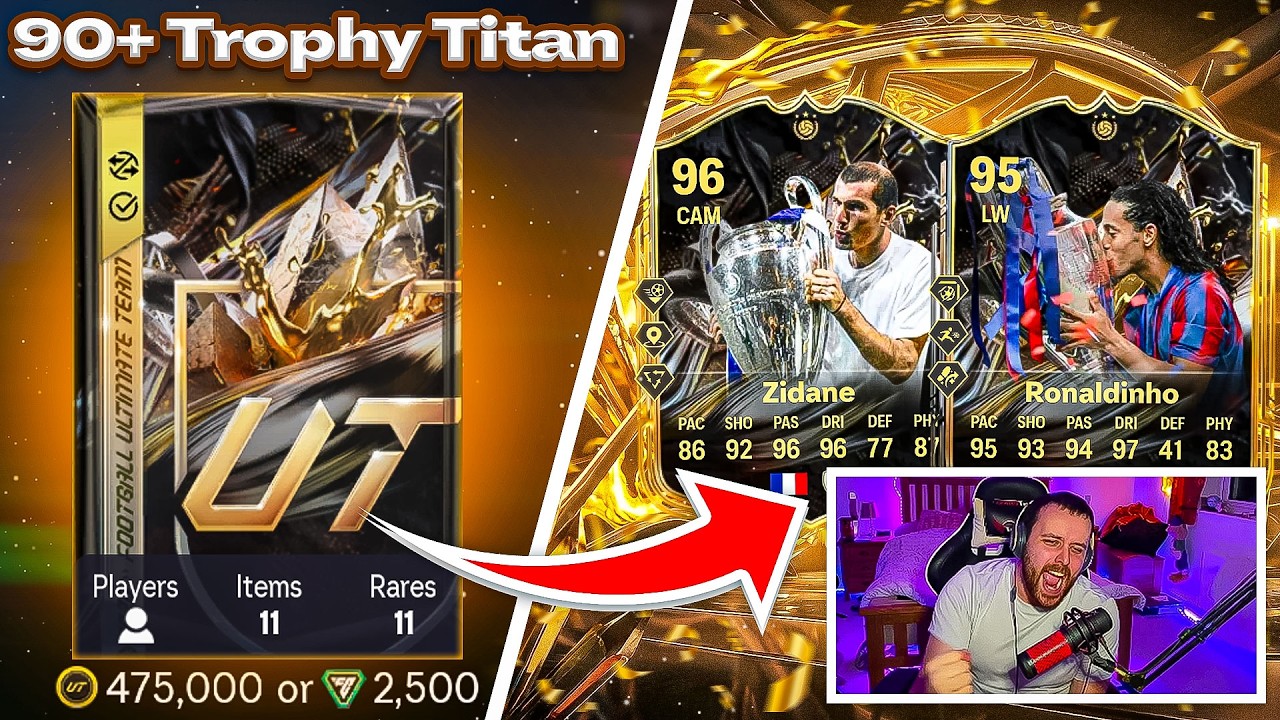 Более 90 премиальных трофейных титанов в гарантированном наборе! 😱 FC 26 Ultimate Team