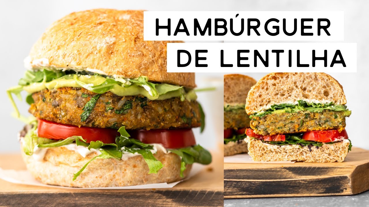 HAMBÚRGUER DE LENTILHA VEGANO | PLANTTE