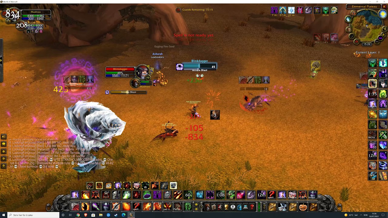 Warlock world pvp TBC 1 v 4
