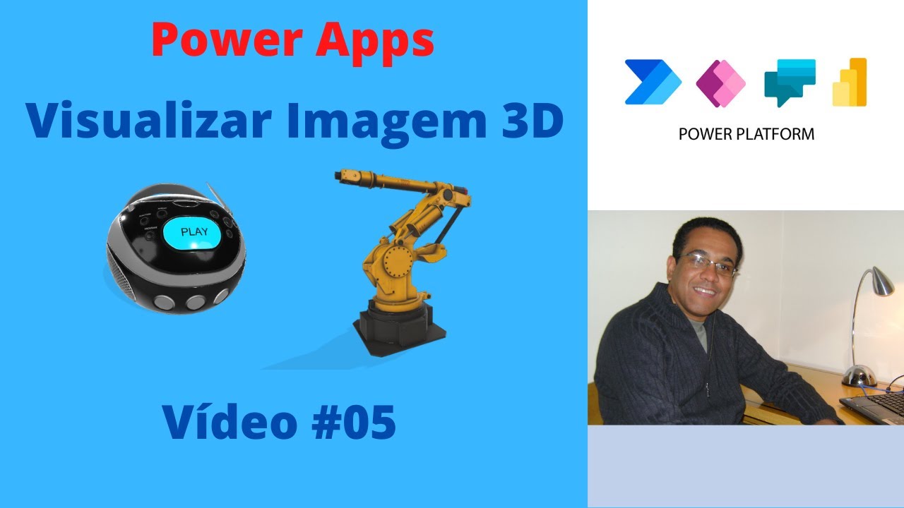Power Apps - Visualizar Imagem 3D - PWA 05
