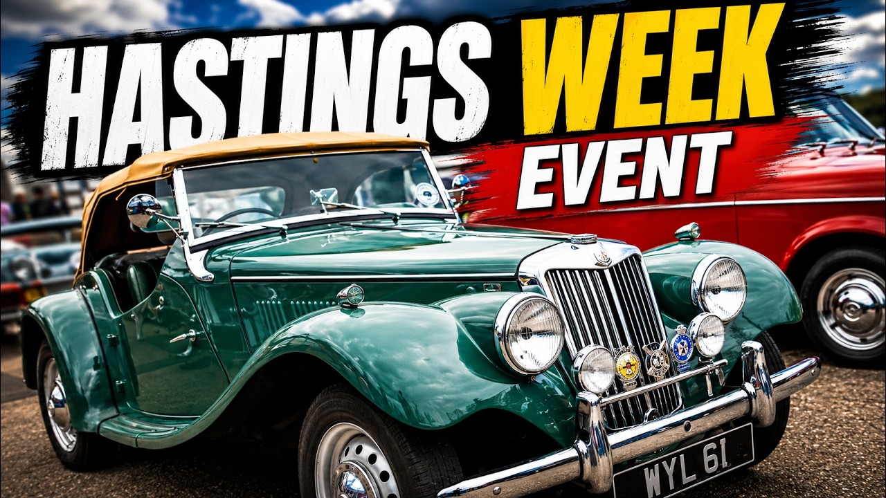 Classic Car Show @ The Stade Hastings 🚗 | Vintage & Retro Cars UK 2025 | Hastings Week Event