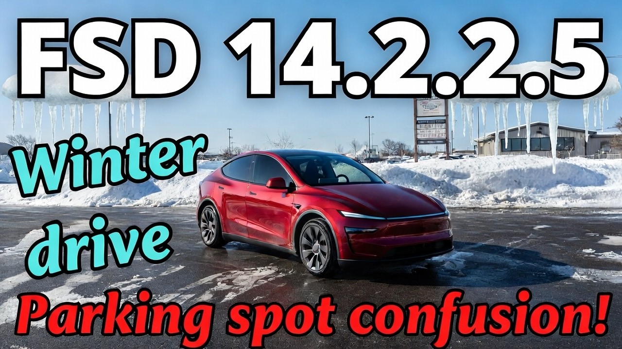 Tesla FSD 14.2.2.5 parking confusion at the car wash!