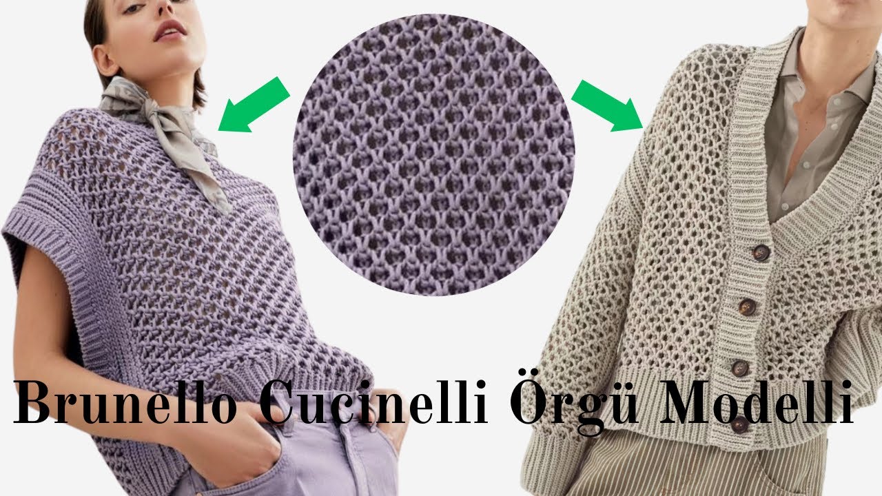 Свитер, Кардиган, Свитер спицами от Brunello CUCINELLI Коллекция Весна-Лето / МОДЕЛИ ДЛЯ ВЯЗАНИЯ