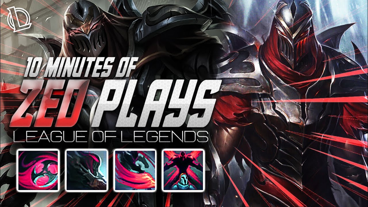 ZED MONTAGE - 10 MINUTES OF ZED PLAYS | Ez LoL Plays #559 [60 FPS]