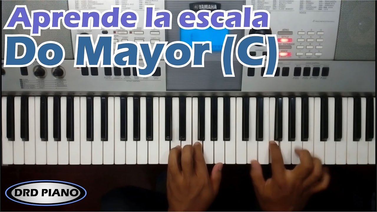 Aprende fácil la escala de Do Mayor (C) con acordes en Piano