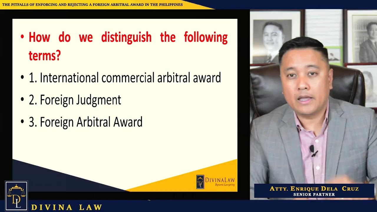 Enforcing and rejecting a foreign arbitral award in the Philippines