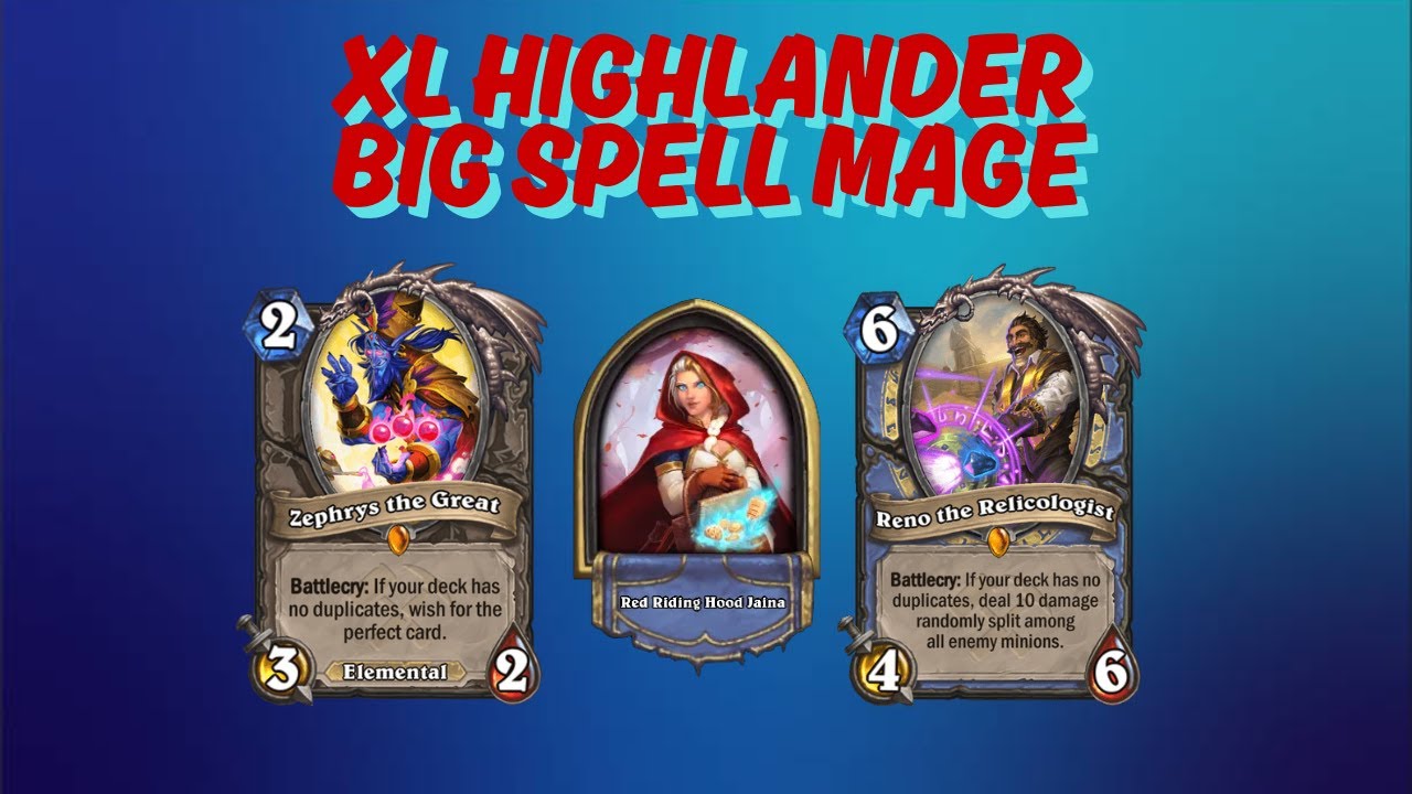 XL HL Big Spell Mage gameplay | Wild Hearthstone