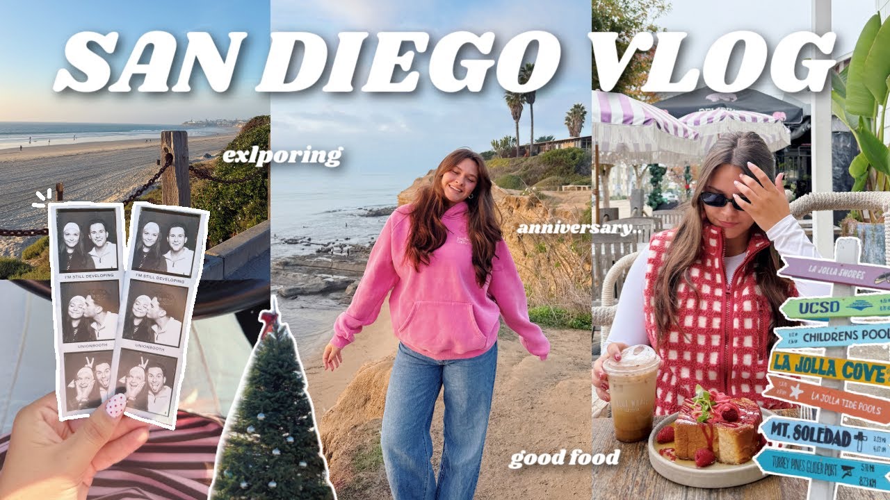 a weekend in SAN DIEGO VLOG: exploring la jolla, good food, markets, and more