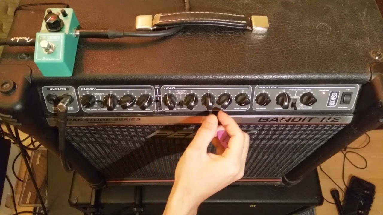 Peavey bandit 112 (red stripe) clean to hi gain demo