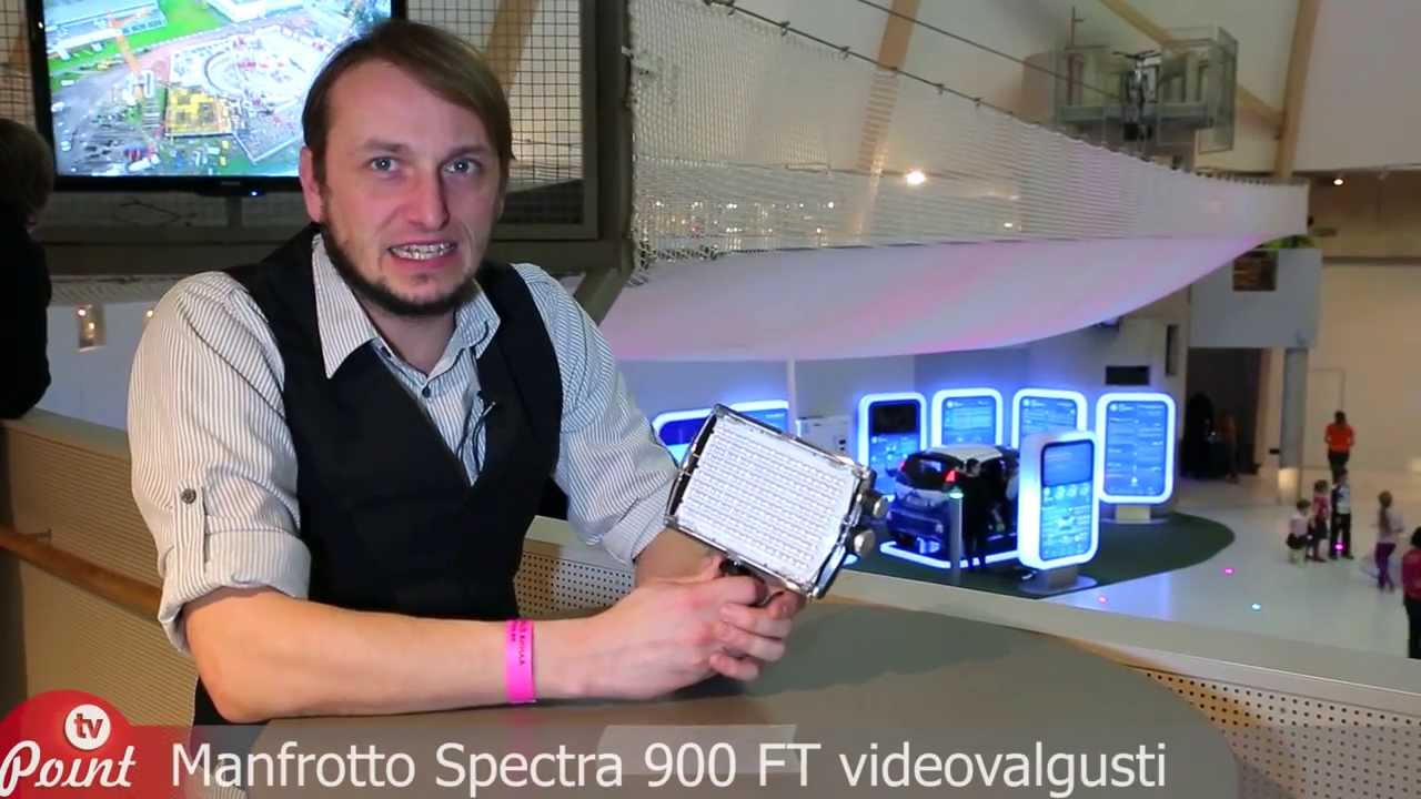 Point TV 102. Manfrotto Spectra 900 FT videovalgusti
