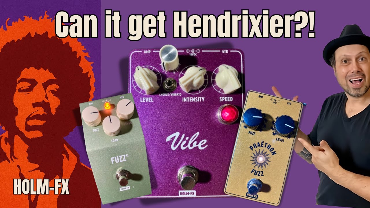 БЕЗУМНЫЕ педали Jimi Hendrix Fuzz & Vibe с изюминкой | HOLM-FX