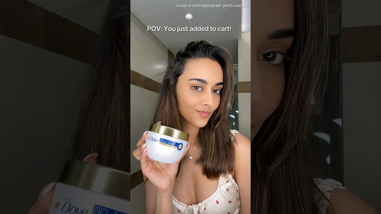 Healthy & frizz-free hair with Dove Hair Mask