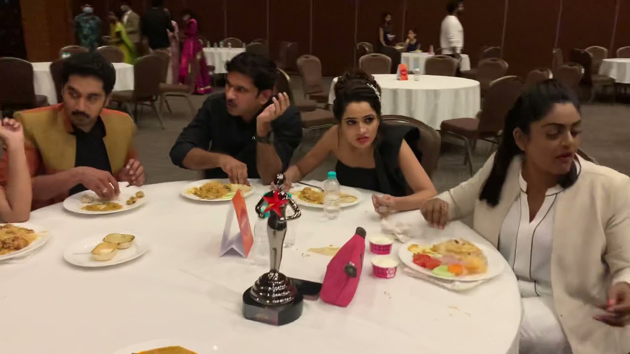 karthika Deepam serial team at award function//nirupam//deepa//shobha
