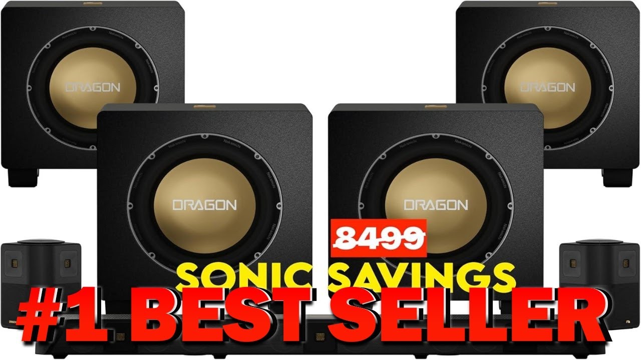 Nakamichi Dragon 11.4.6 Ch Surround System w Dolby Atmos DTS:X Pro (Pro Cinema - B0DNHX92QL