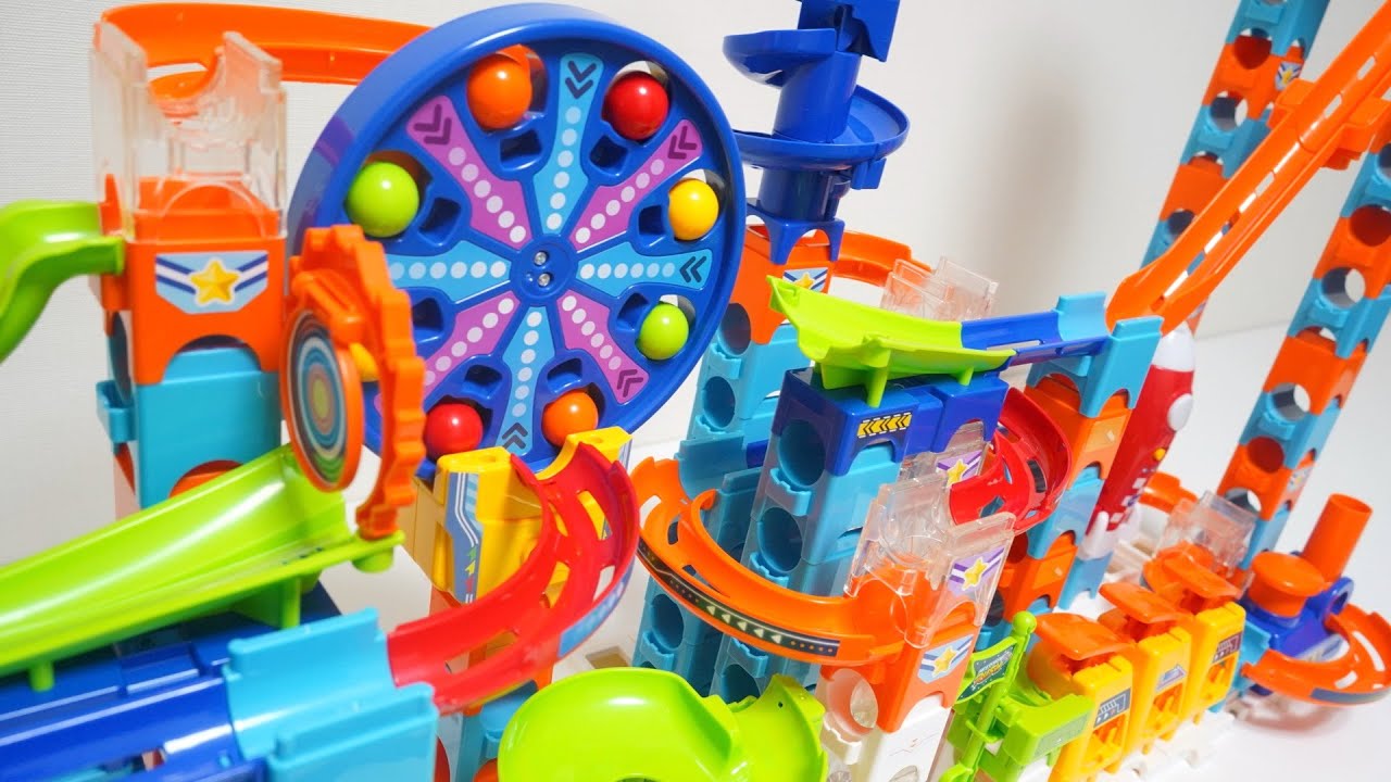 ジェットコースターマーブルランレースASMR　MARBLE RUSH ULTIMATE SET LAUNCHPAD SET super jump coaster