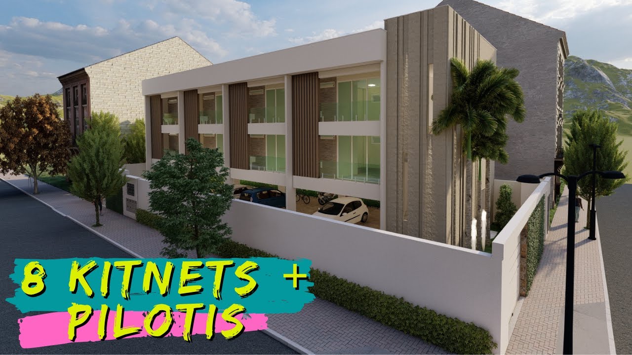 8 KITNETS 38m²  COM VARANDA + ESTACIONAMENTO COBERTO