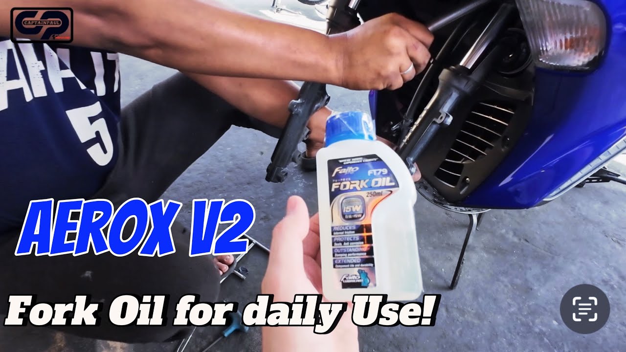 front suspension Issue ng Yamaha Aerox 155 v2 | Faito 15w Fork oil | Captainpaul