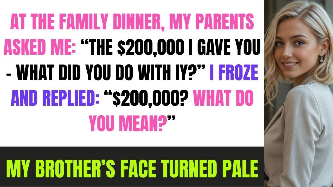 At The Family Dinner, My Parents Asked: 