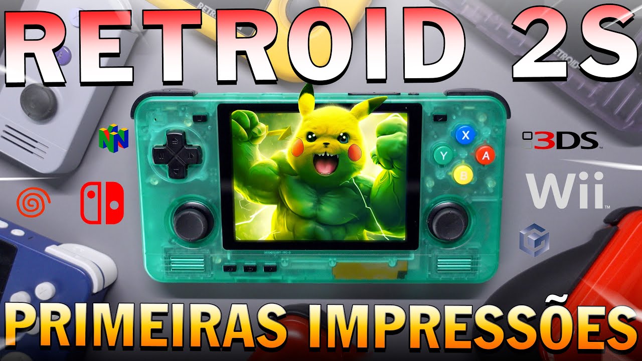 Retroid Pocket 2S rodando SWITCH, Wii, 3DS e PS2! MELHOR CONSOLE PORTÁTIL por $100