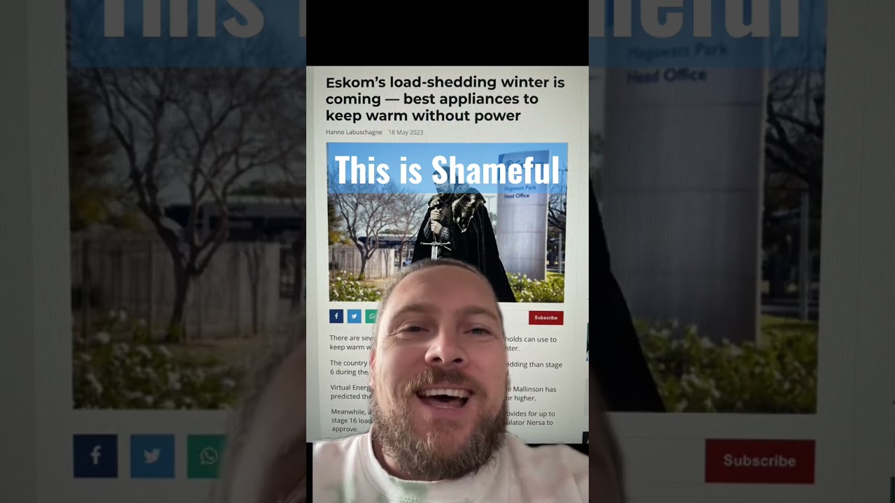 This is Shameful | #eskom #loadshedding #stage8 #cyrilramaphosa #deruyter #ministerofelectricity