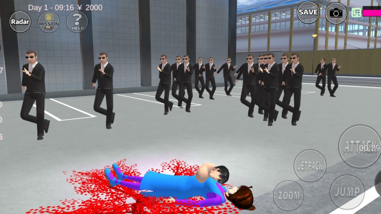 Sakura melahirkan di bantu yakuza  | mio di culik | SAKURA school simulator