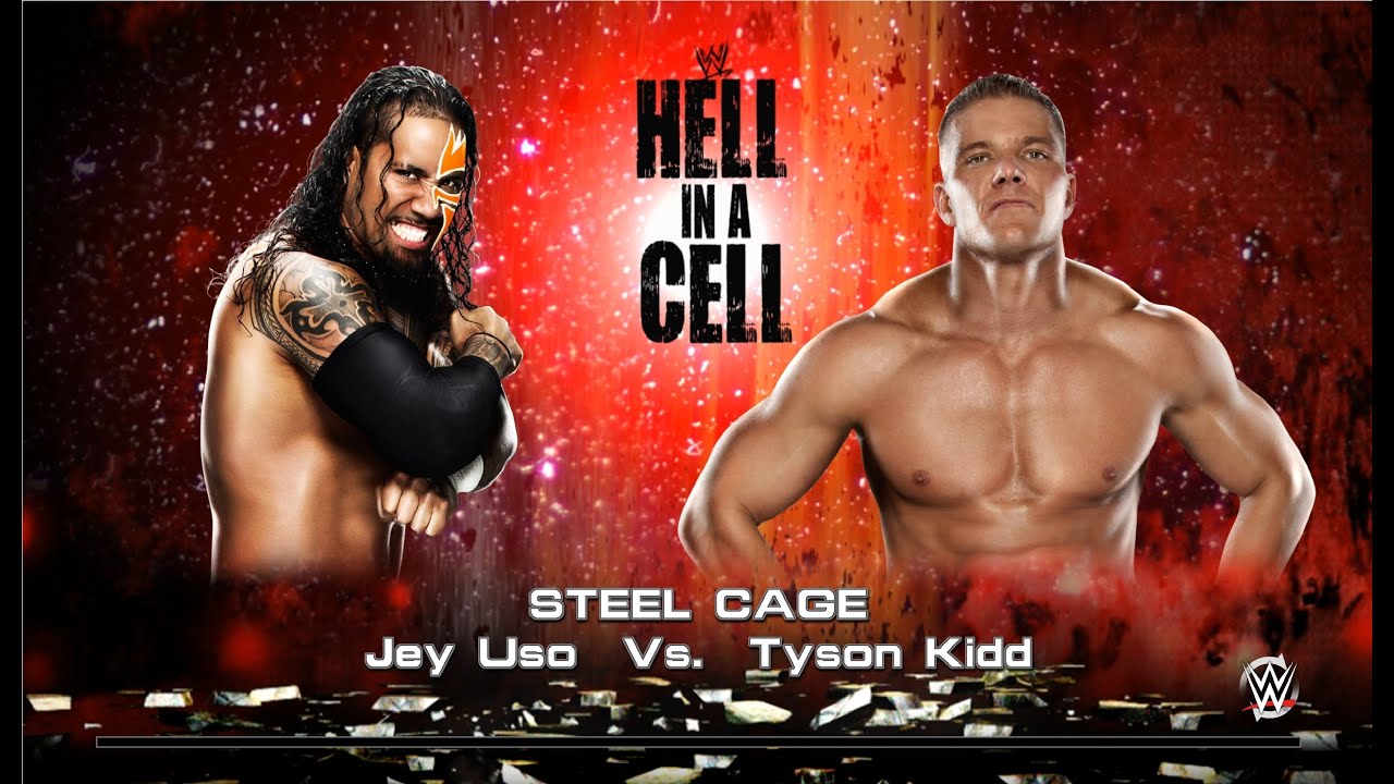 WWE 2k15 Личное первенство по правилам Steel Cage бой между Jey Uso - Tyson Kidd